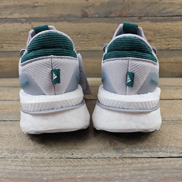 adidas X_PLRBOOST Men's Running Shoes Grey/Collegiate Green - Picture 3 of 12